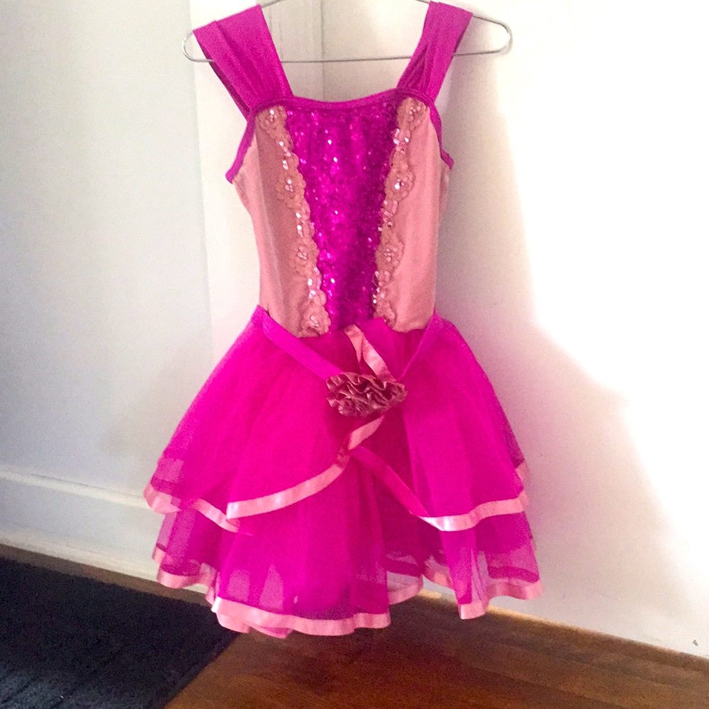 Pink dance costume